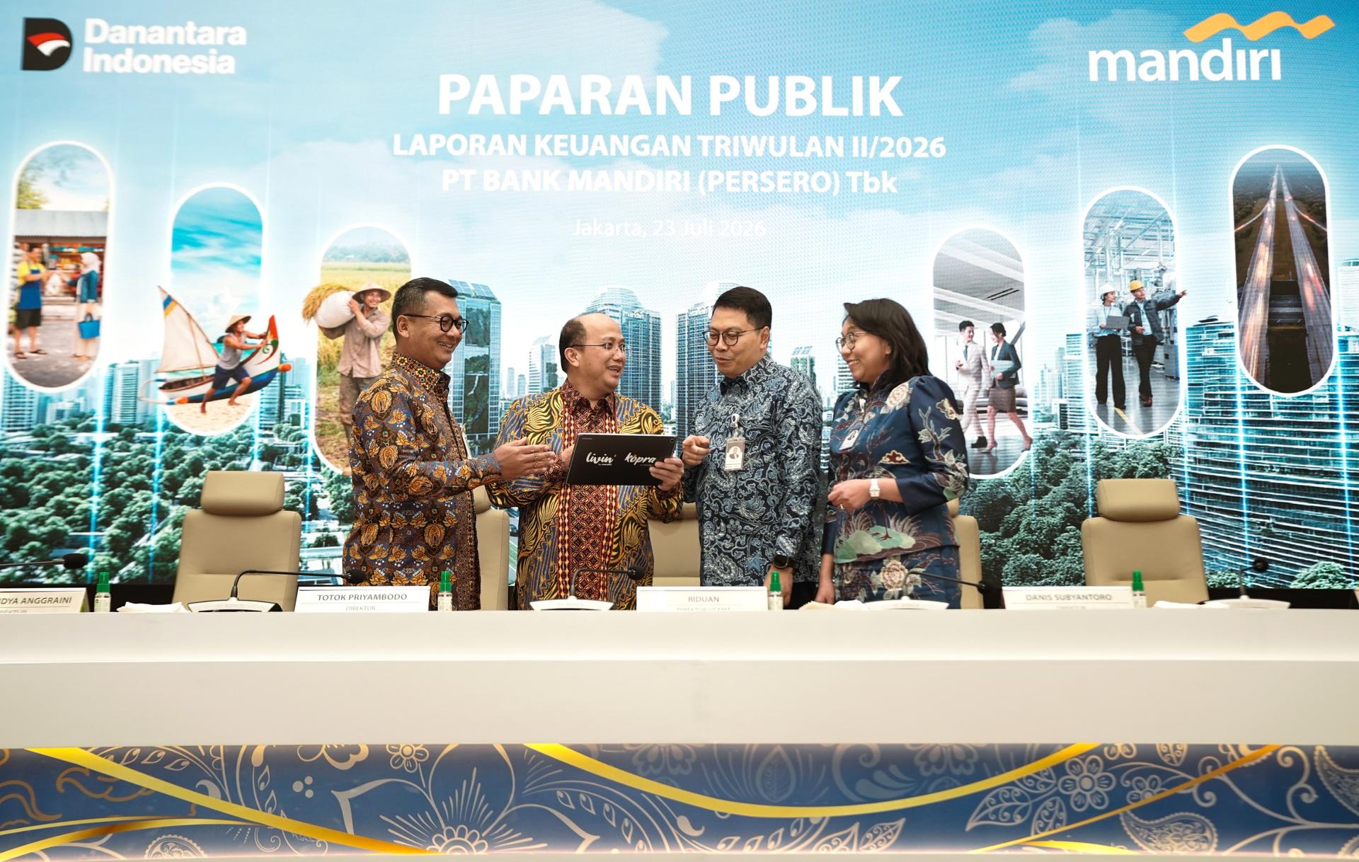 laba bersih bank mandiri