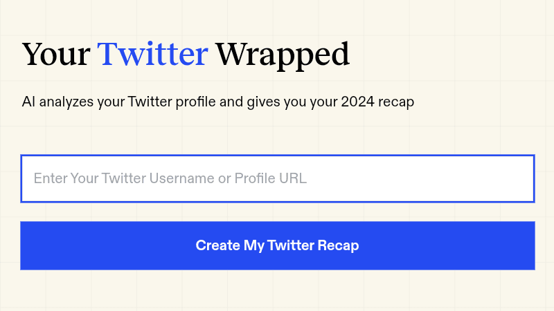 Twitter Wrapped 2024