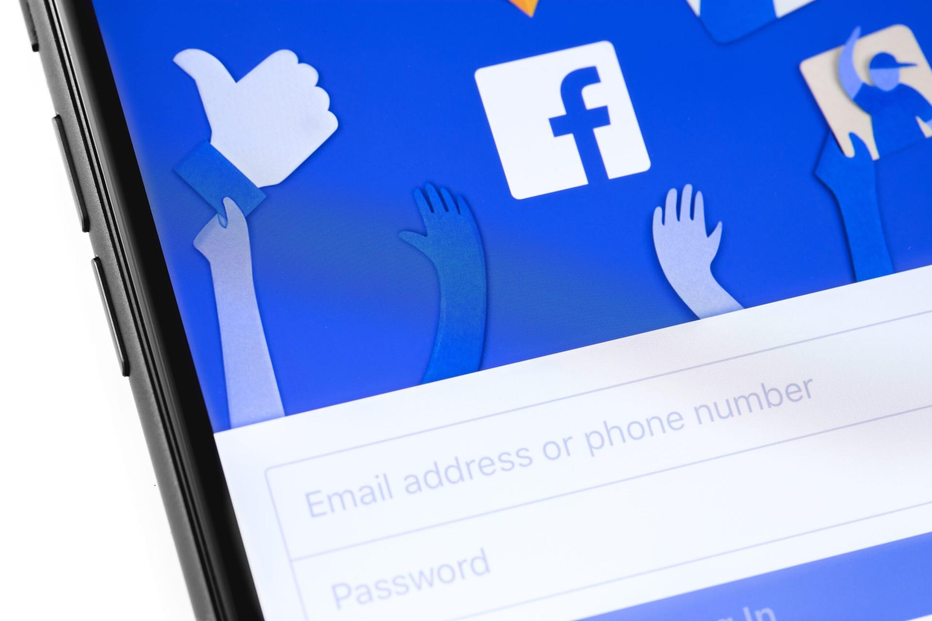 login with facebook