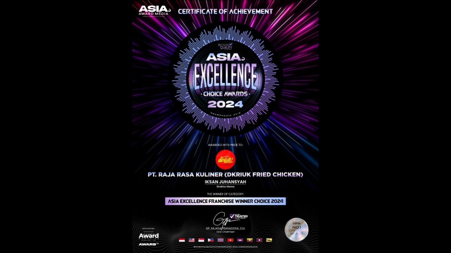 dkriuk waralaba terbaik