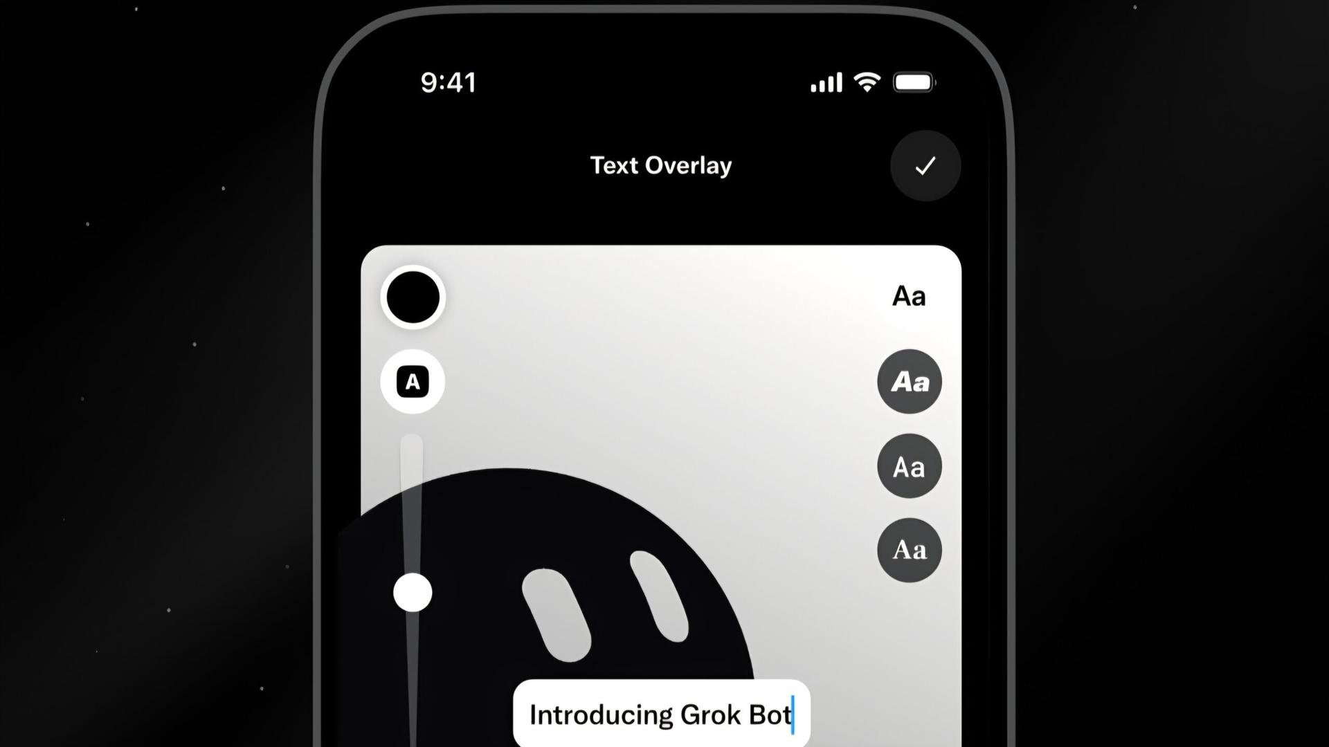 text overlay X