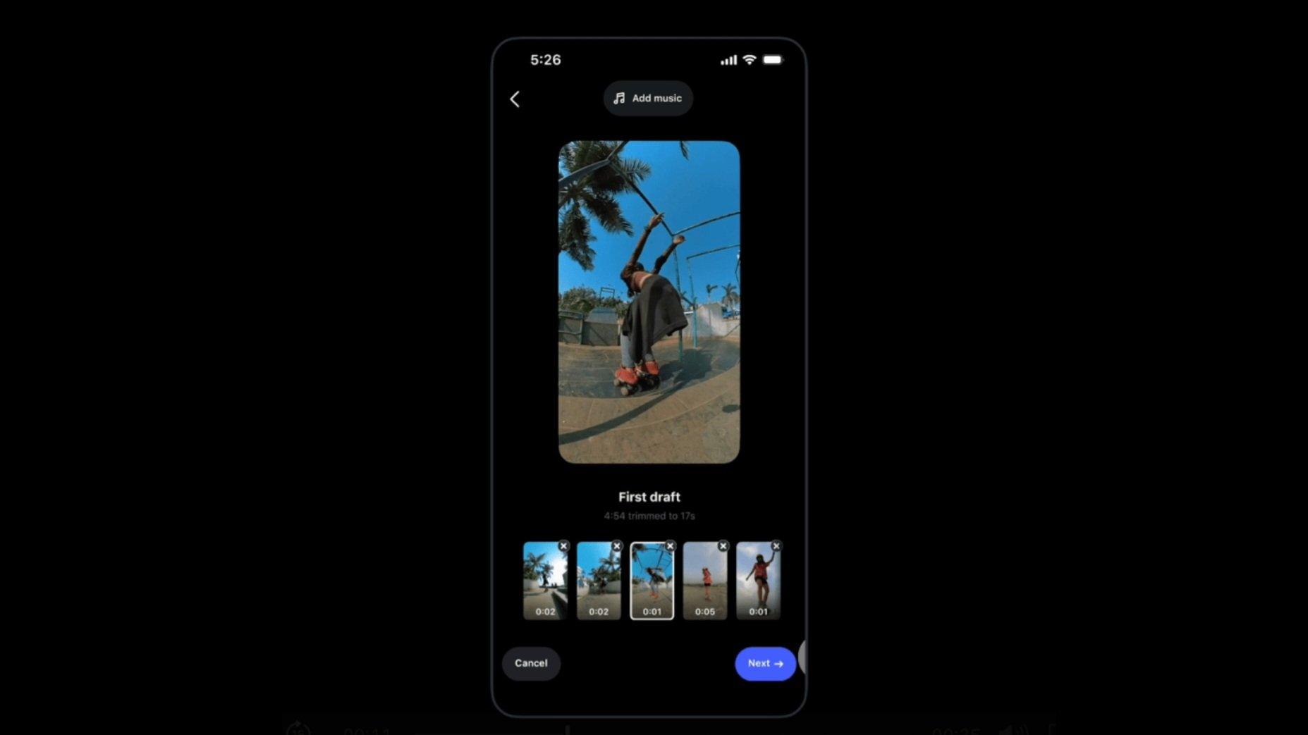 instagram first draft