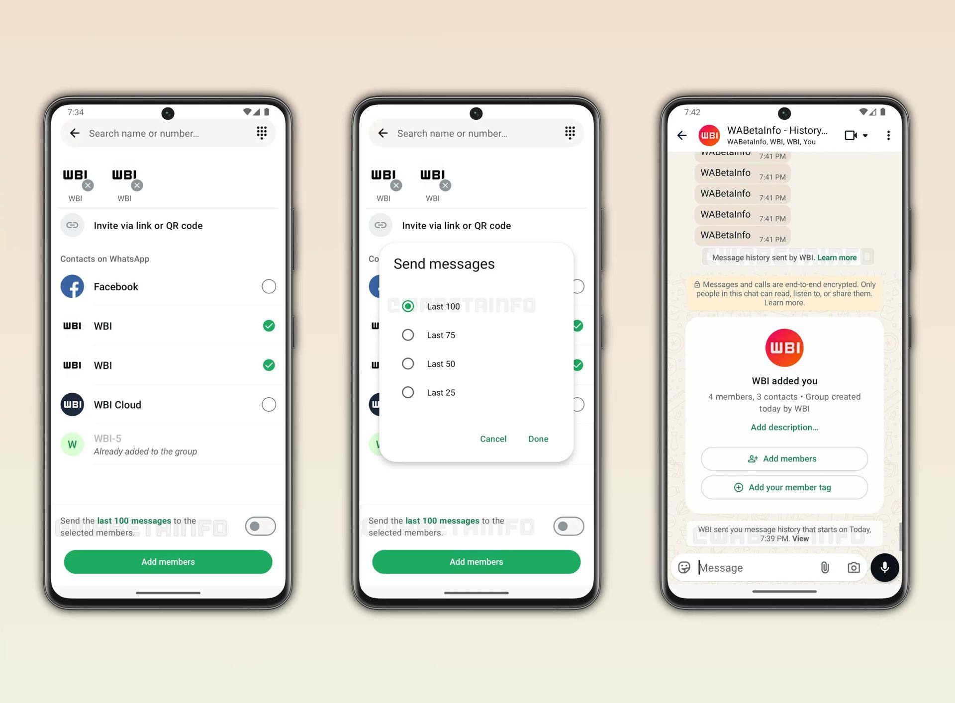 Group Chat History Sharing