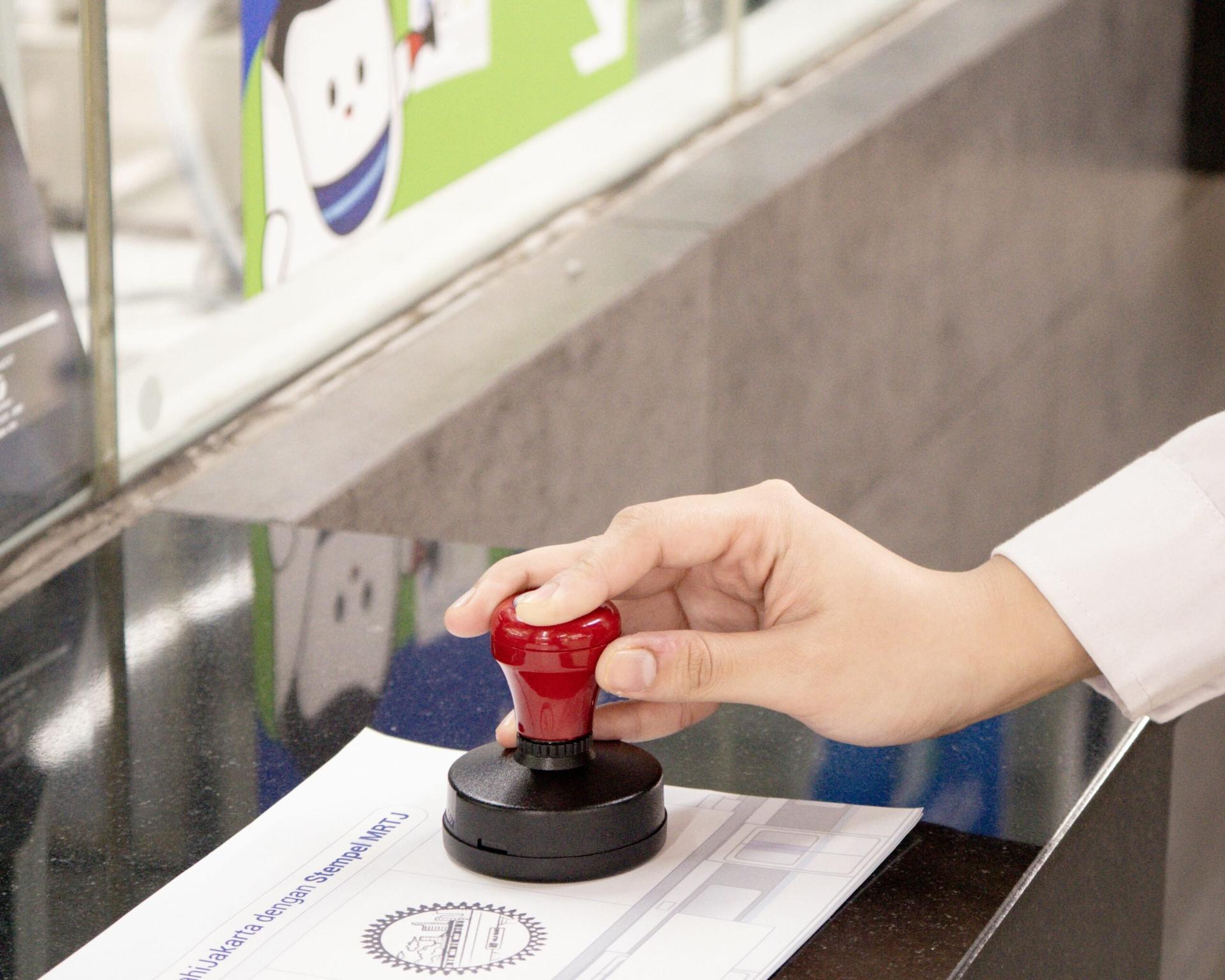 stempel mrt jakarta