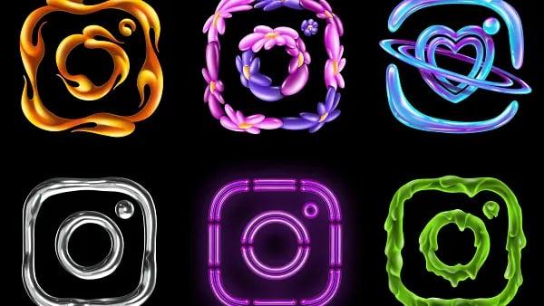 ikon kustom instagram