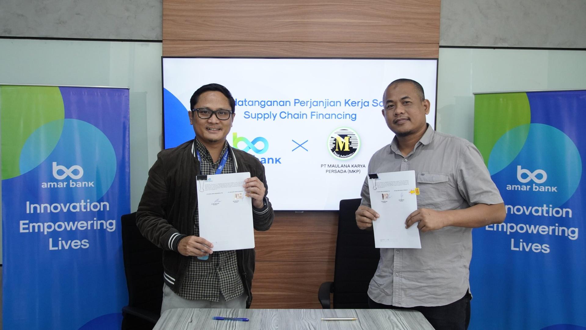 Amar Bank Gandeng MKP, Perluas Jaringan Supply Chain Financing
