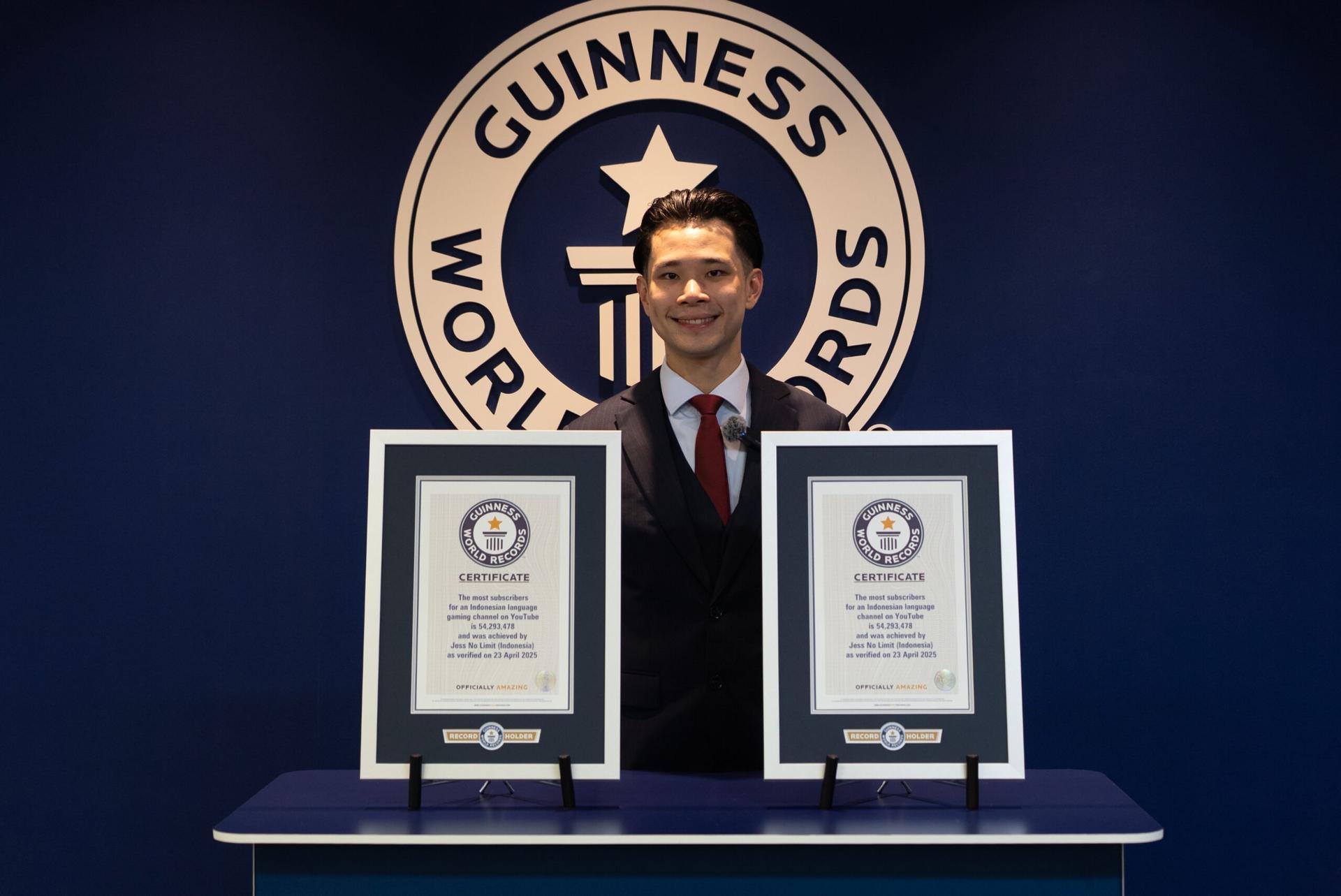 Jess No Limit Sabet Dua Rekor Dunia, Ini Capaiannya