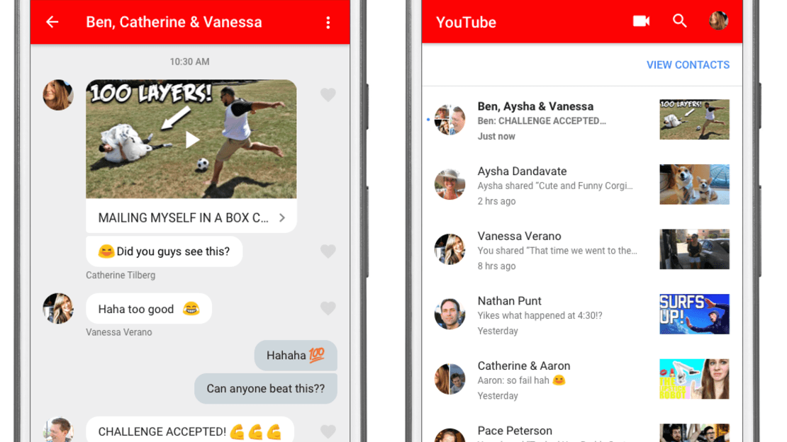 pesan pribadi youtube