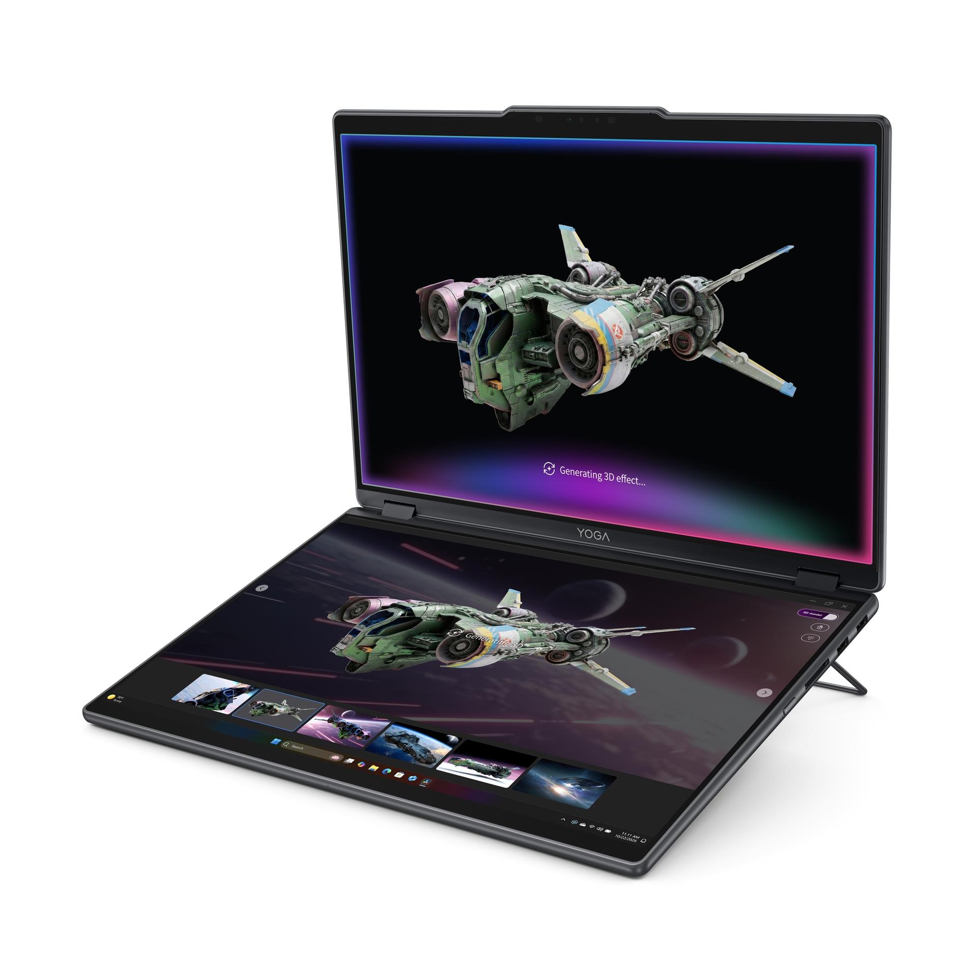 Lenovo Perkenalkan Konsep Laptop 3D Tanpa Kacamata Lewat Yoga Book Pro 3D