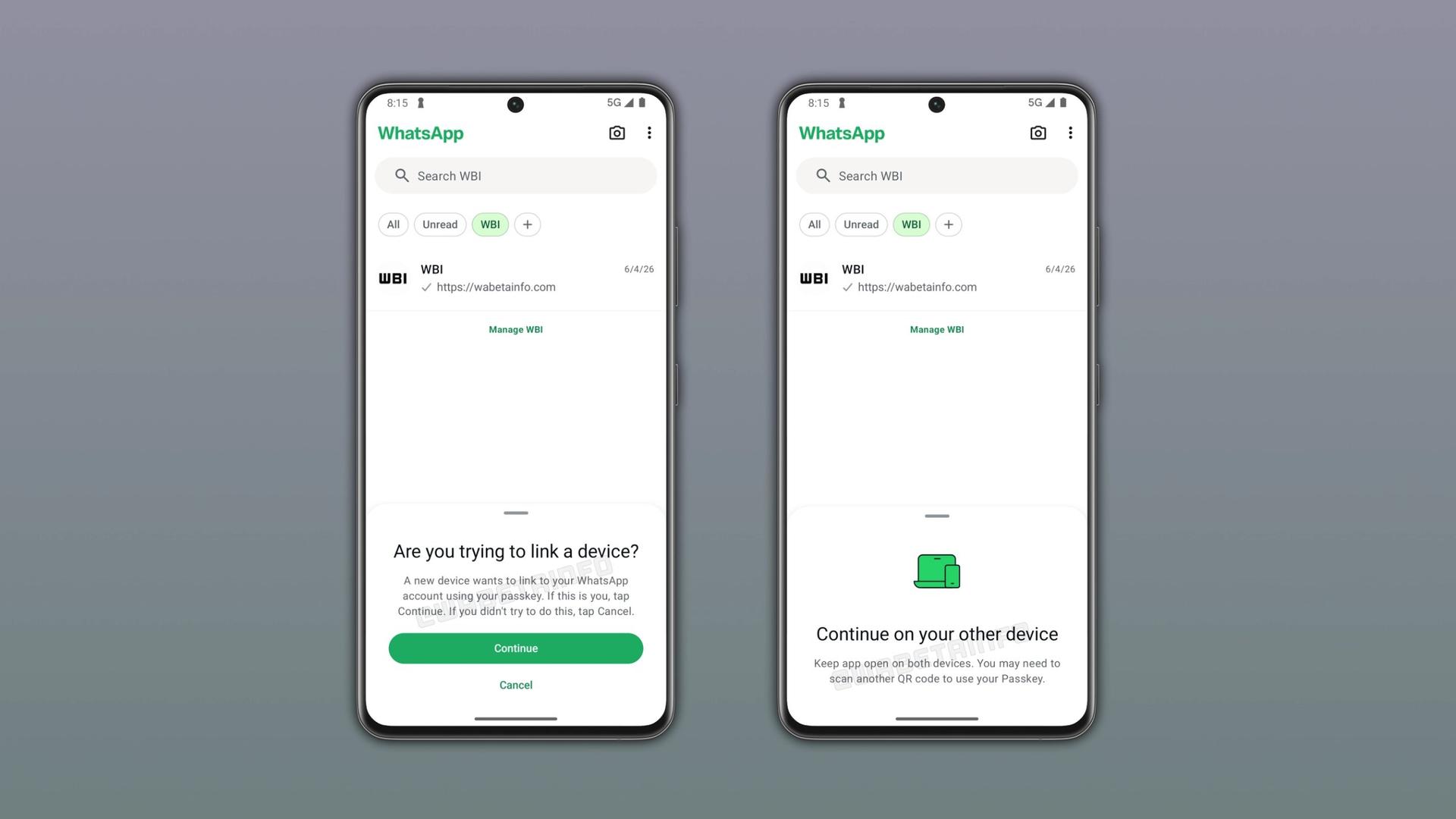 Passkey WhatsApp