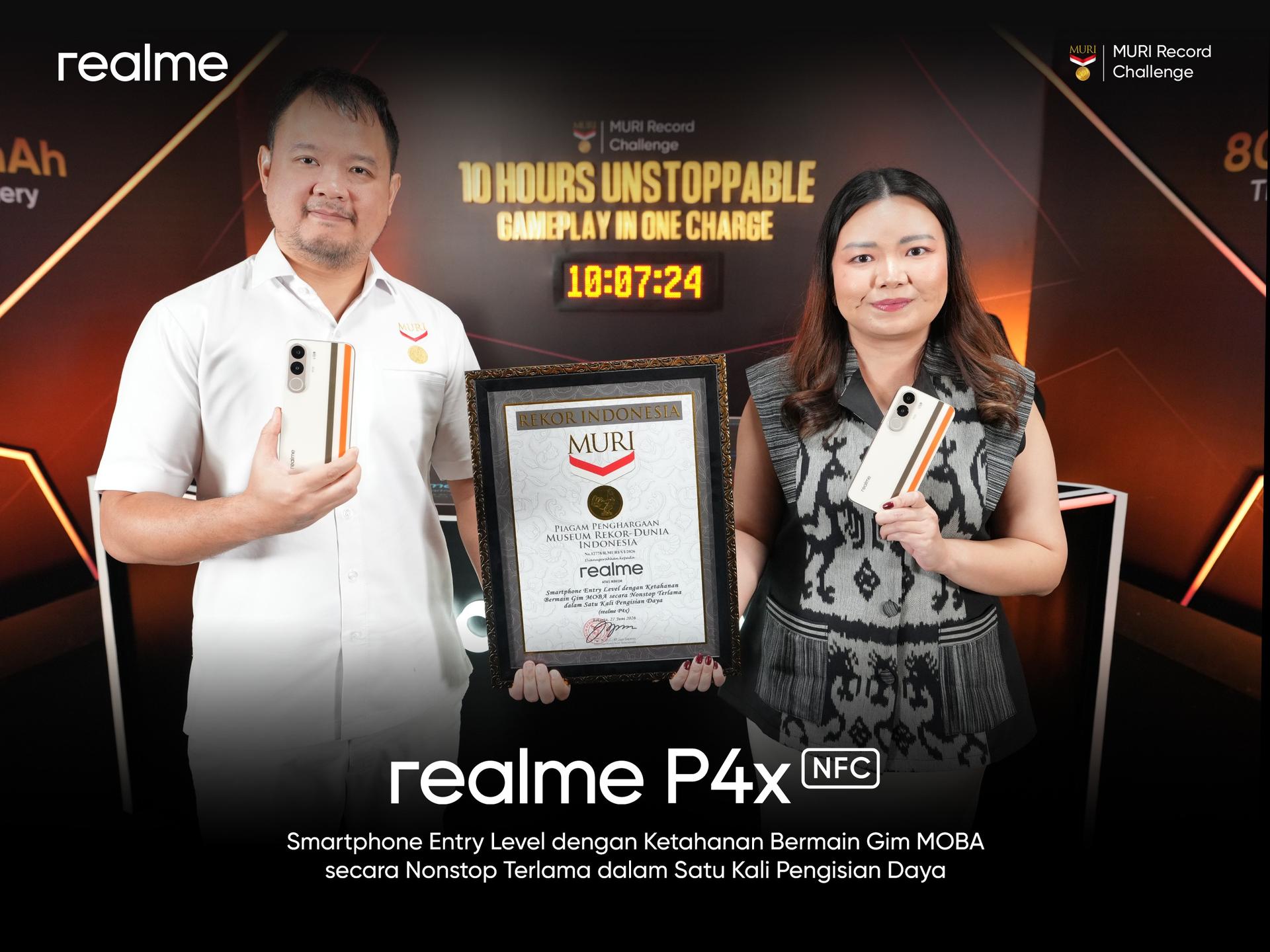 realme Andalkan Rekor MURI untuk Perkuat Posisi P4x di Pasar Smartphone Gaming Entry Level