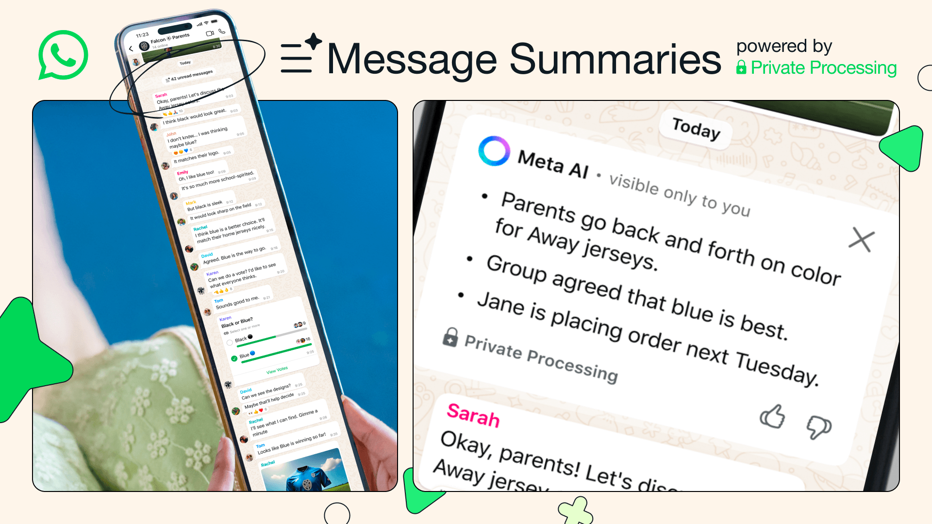 message summaries whatsapp