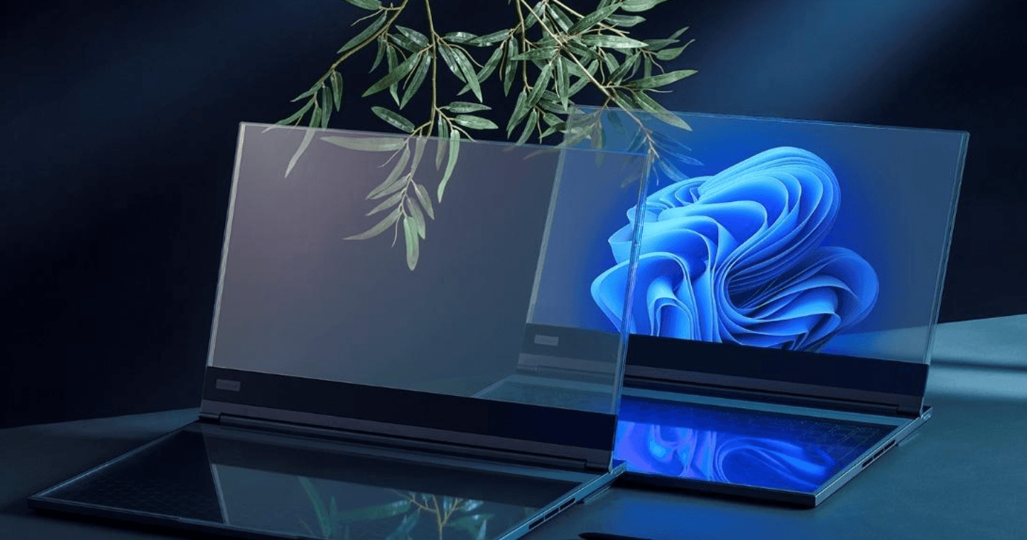 Lenovo Rilis Laptop Layar Transparan Pertama di Dunia, Ini Detilnya