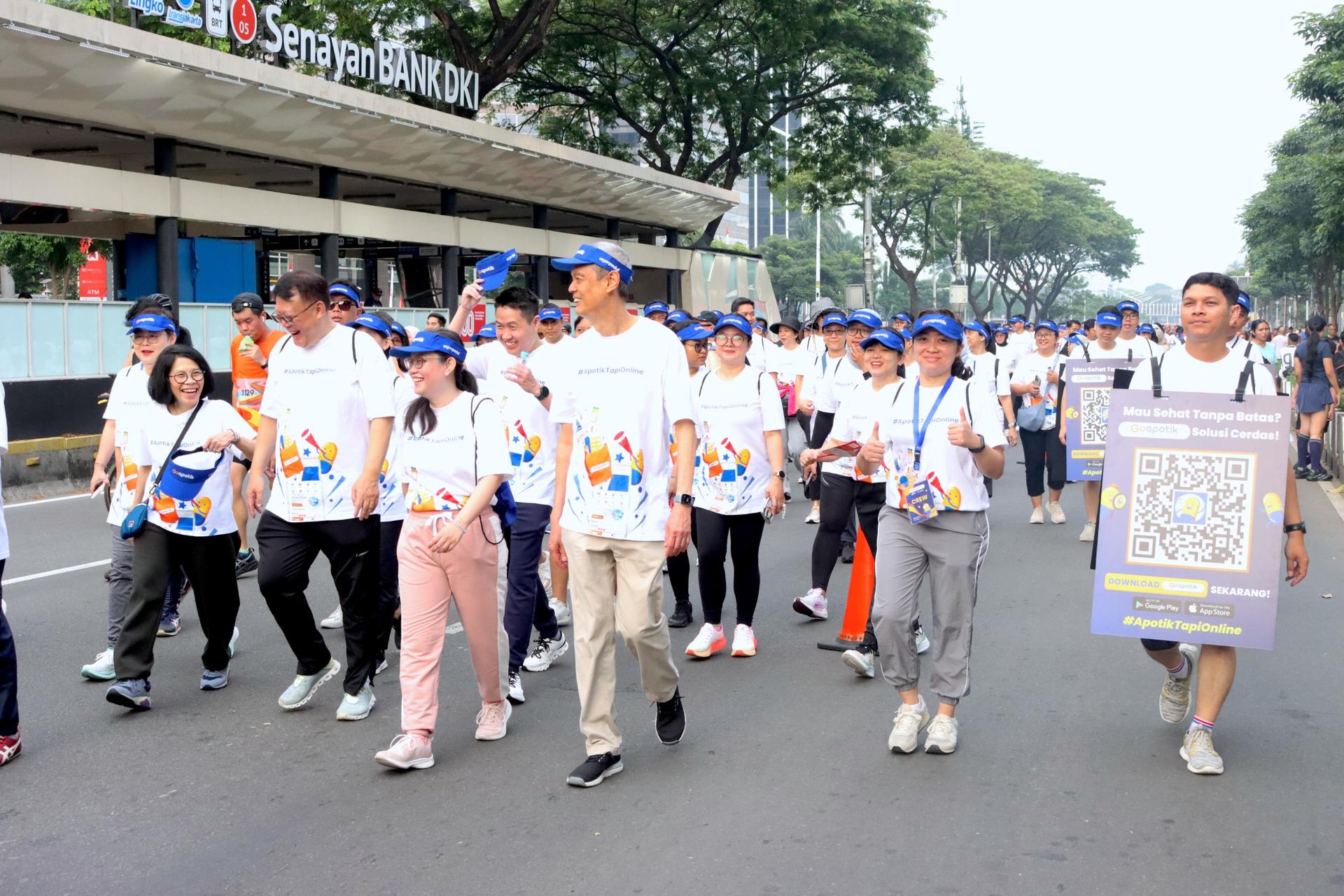 Perkuat Asosiasi Brand dengan Gaya Hidup Sehat, GoApotik Gelar Fun Walk