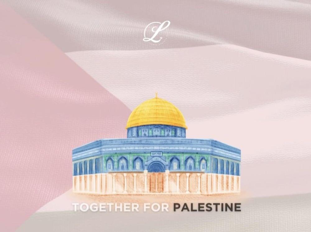 Brand beri dukungan palestina