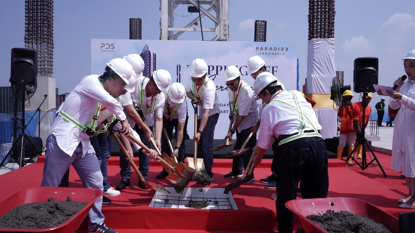 Jadi Manajemen Baru, PDS Topping Off Proyek Apartemen Antasari Place