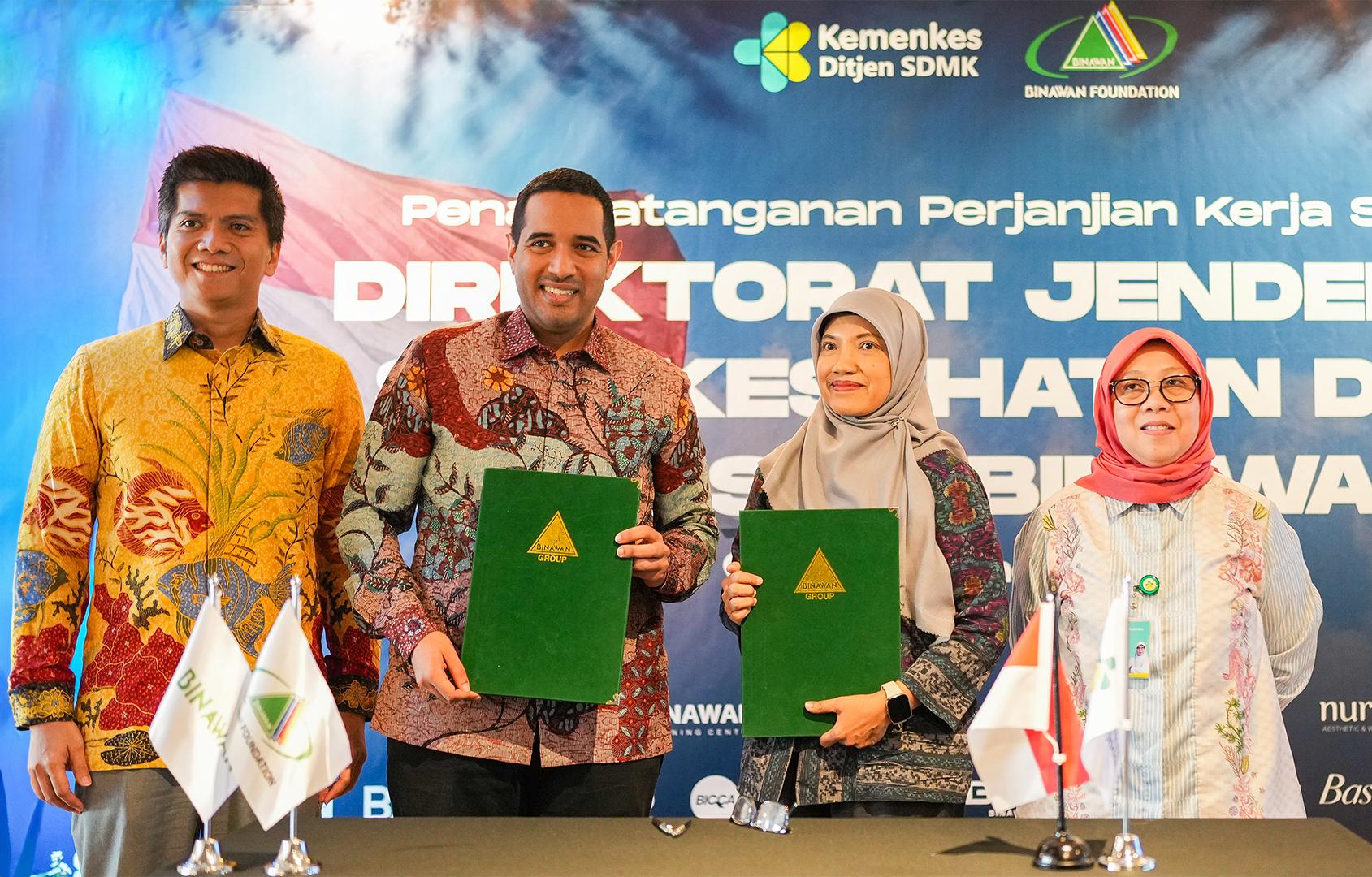 Ditjen SDM Kesehatan dan Binawan Foundation Jalin Kerja Sama untuk Persiapan Tenaga Kesehatan ke Luar Negeri