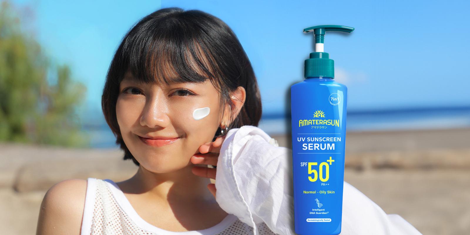 kemasan sunscreen amaterasun