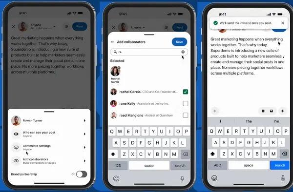 Collaborative Posts LinkedIn