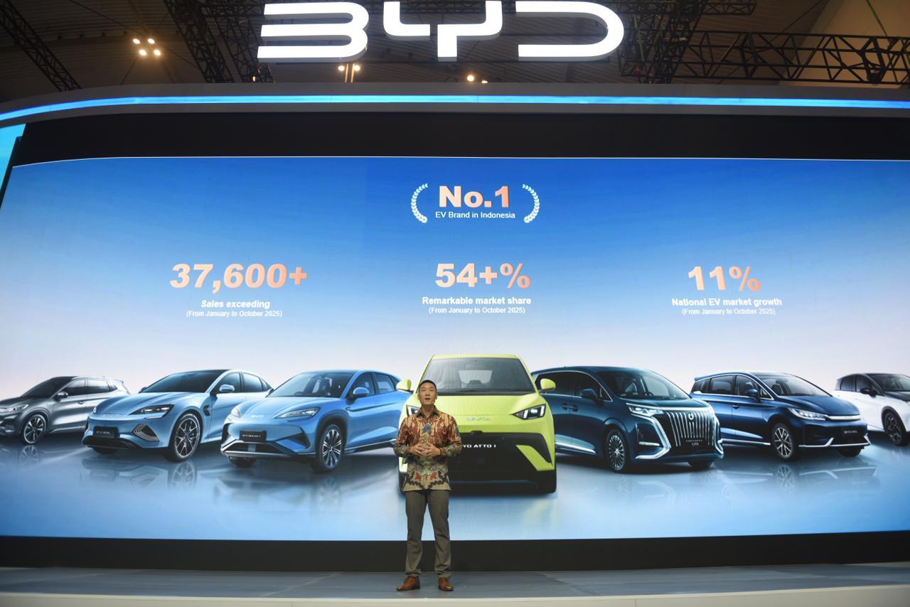 Penjualan BYD di Indonesia Tembus 37.600 Unit, Atto 1 Jadi Model Terlaris Oktober 2025