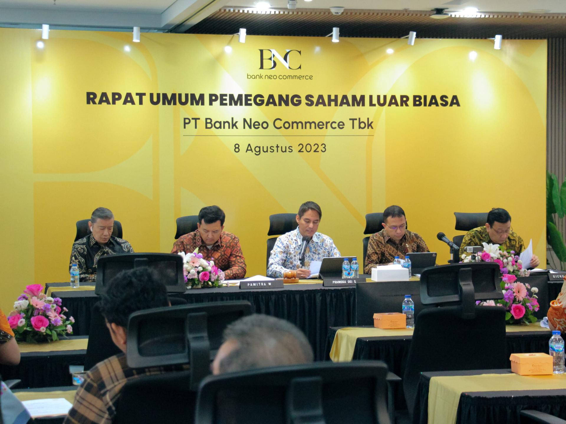 right issue Bank Neo Commerce