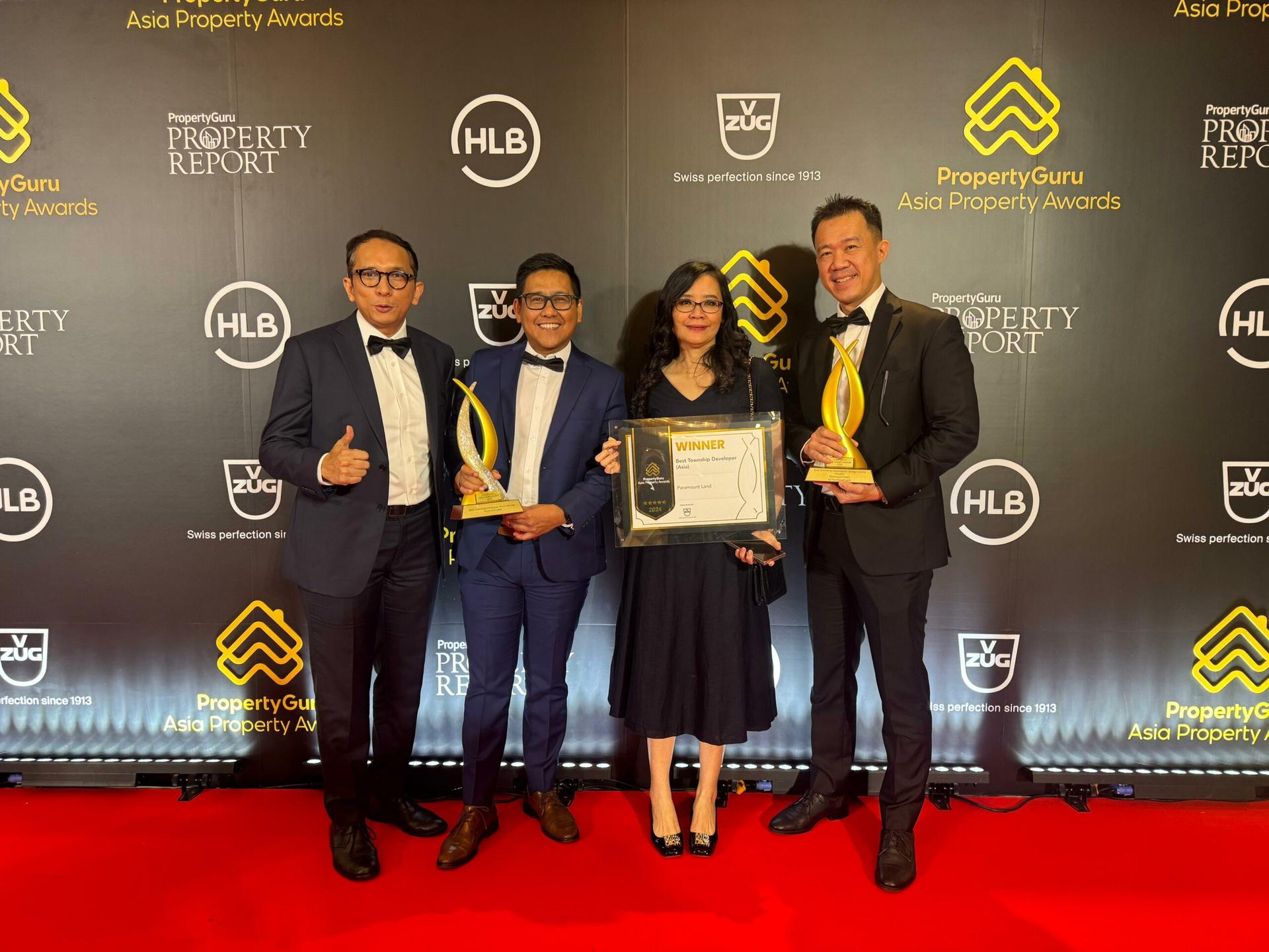 Paramount Land Raih Penghargaan Best Township Developer di PropertyGuru Asia Awards 2024