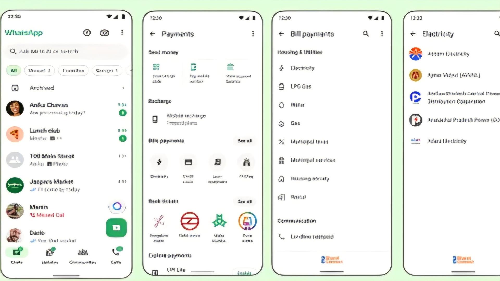 Pembayaran tagihan WhatsApp