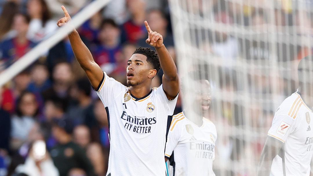 Bellingham selebrasi di laga Barcelona vs Madrid