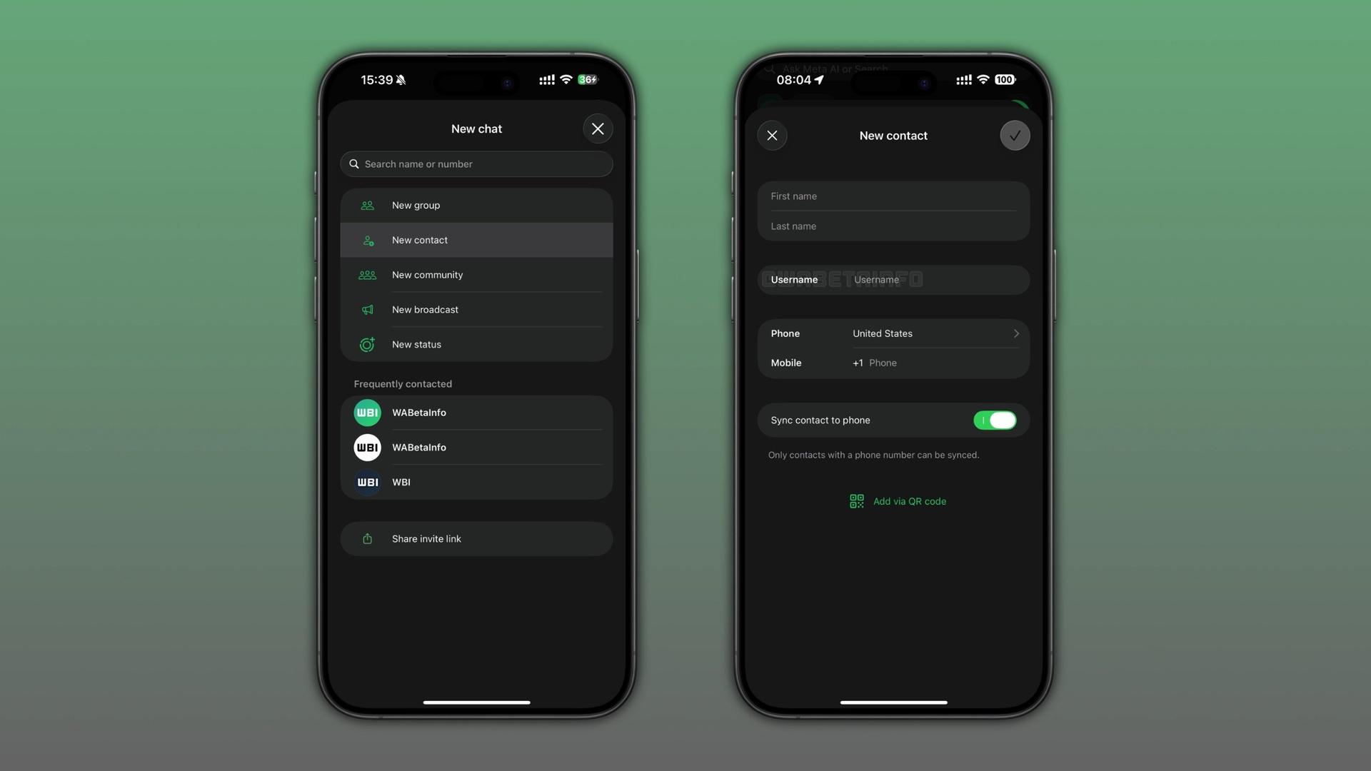 username whatsapp