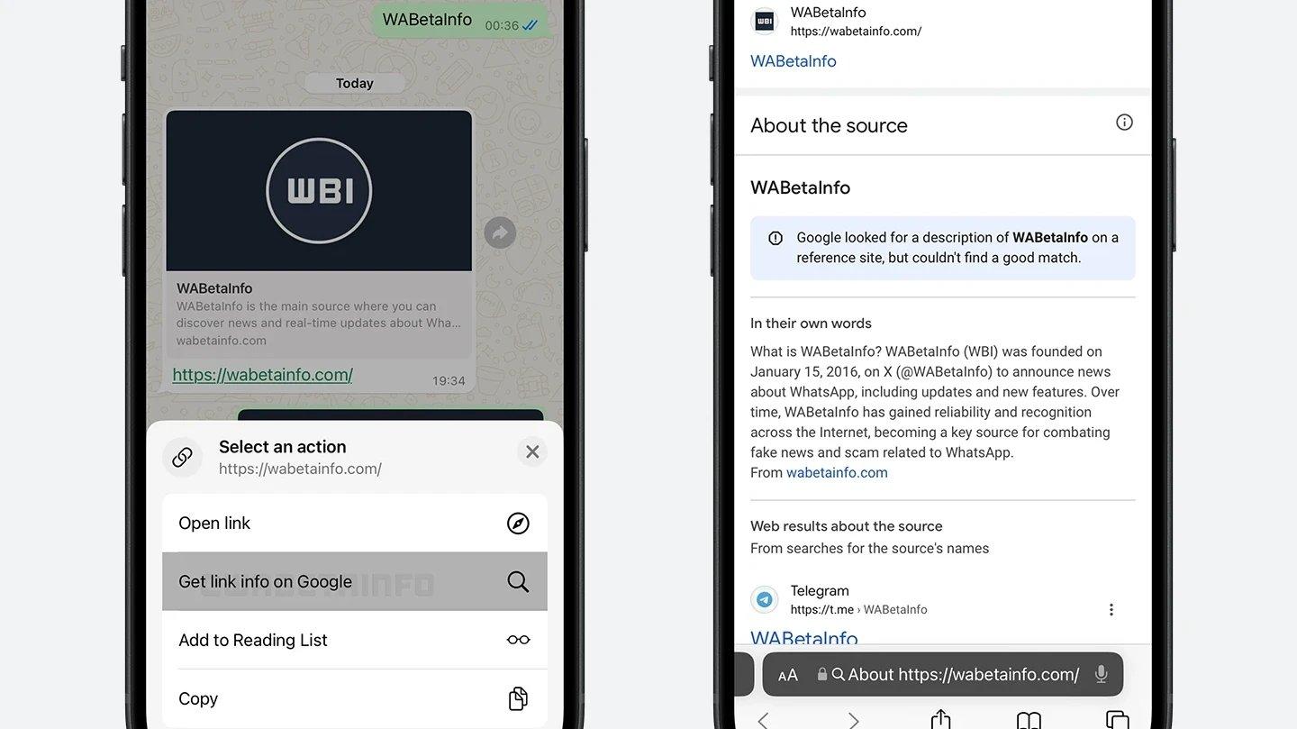 WhatsApp cek link Google