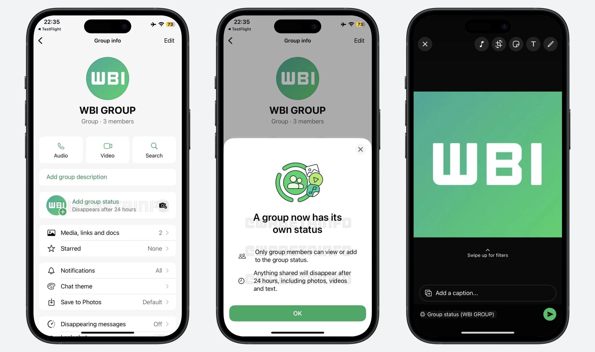 update status grup whatsapp