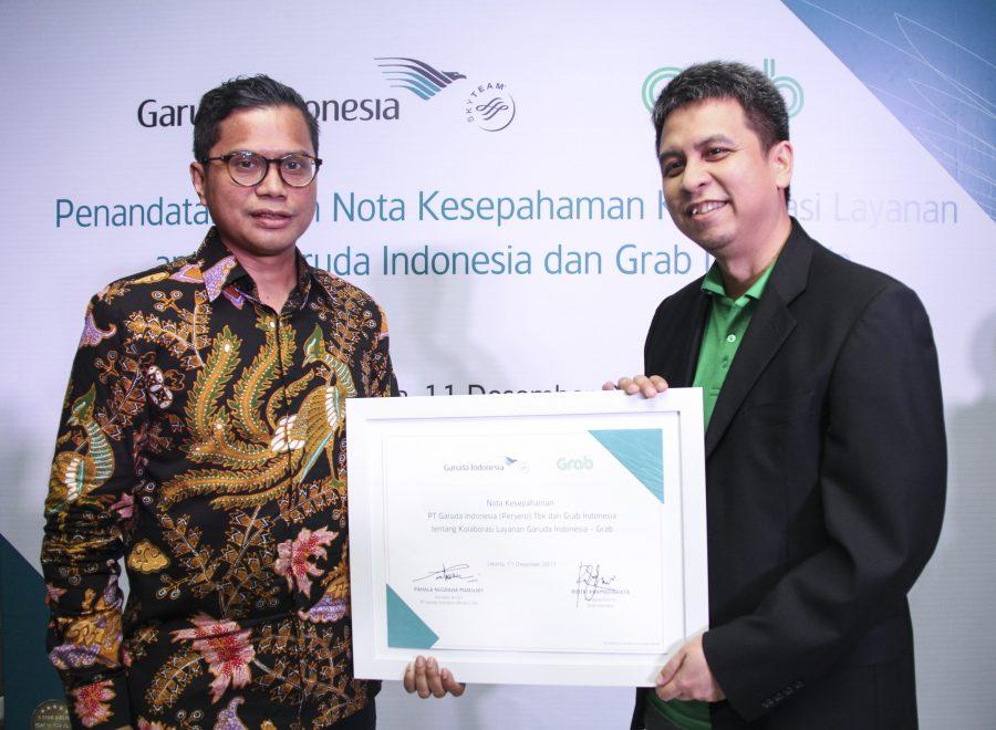 Garuda Indonesia dan Grab