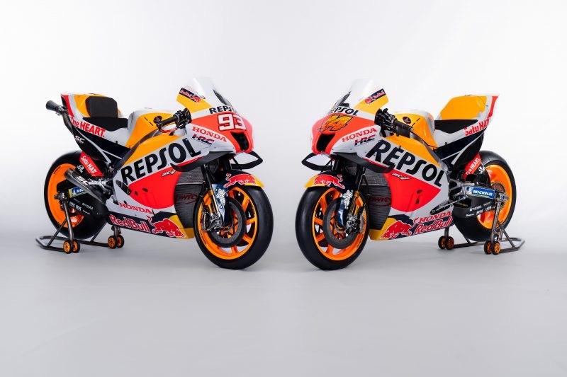 Tampilan baru motor Honda RC213V milik Repsol Honda