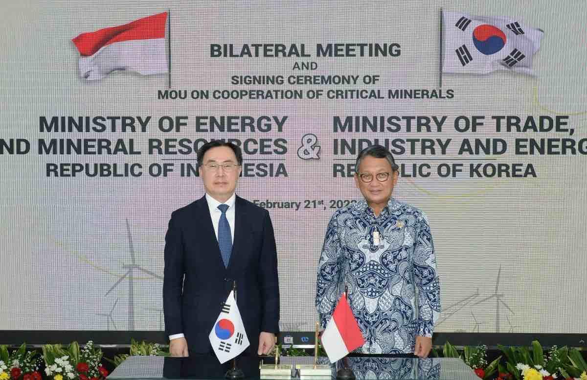 Kerja sama mineral kritis Indonesia Korea Selatan