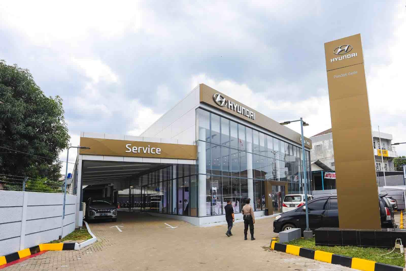 Ilustrasi jaringan diler Hyundai 100