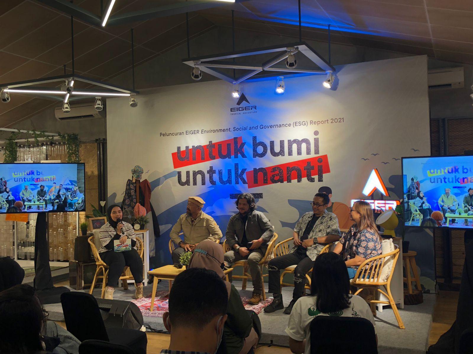 EIGER rilis laporan ESG 2021 termasuk sasaran penggunaan bahan baku berkelanjutan