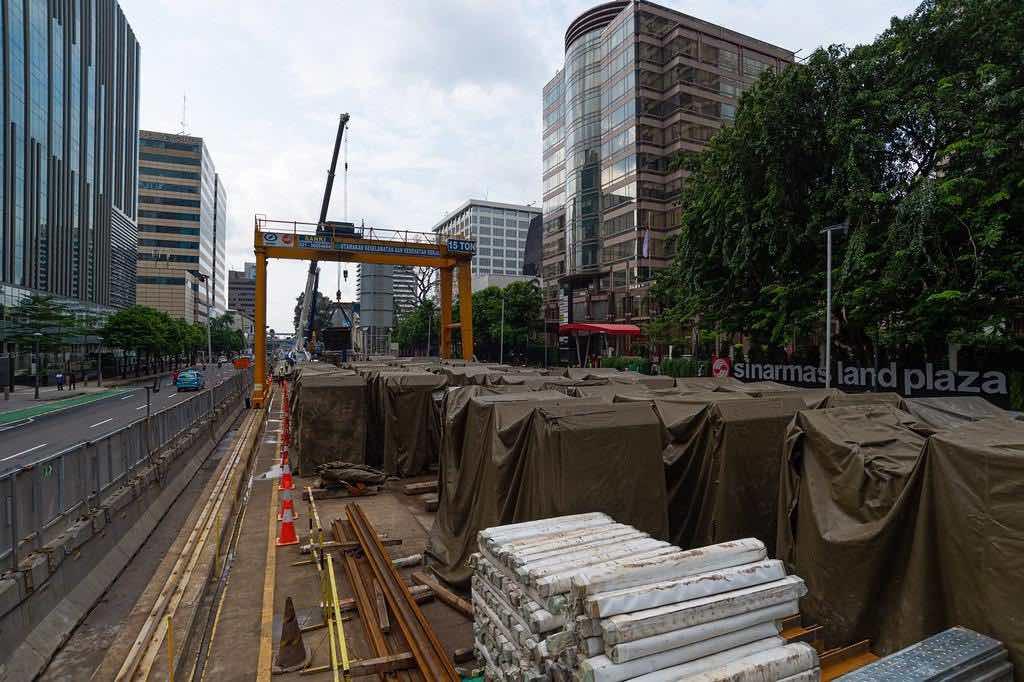 ilustrasi pengalihan lalin proyek MRT Jakarta Fase 2A