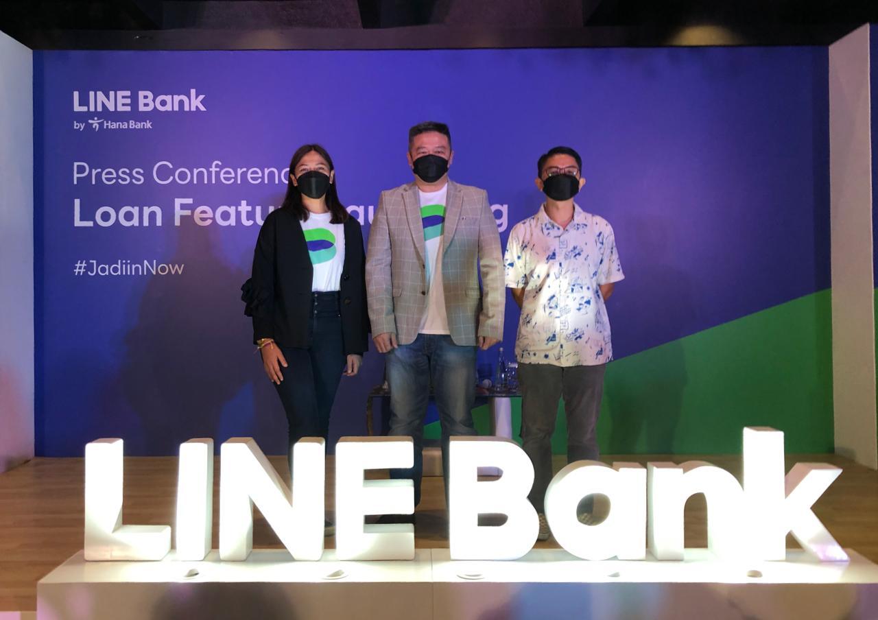 konferensi pers fitur pinjaman digital LINE Bank