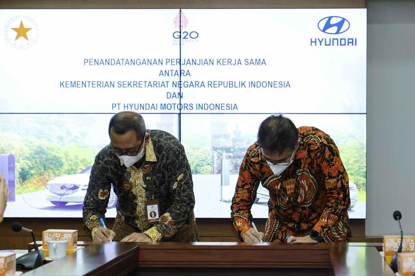 kerja sama Setneg RI dan Hyundai