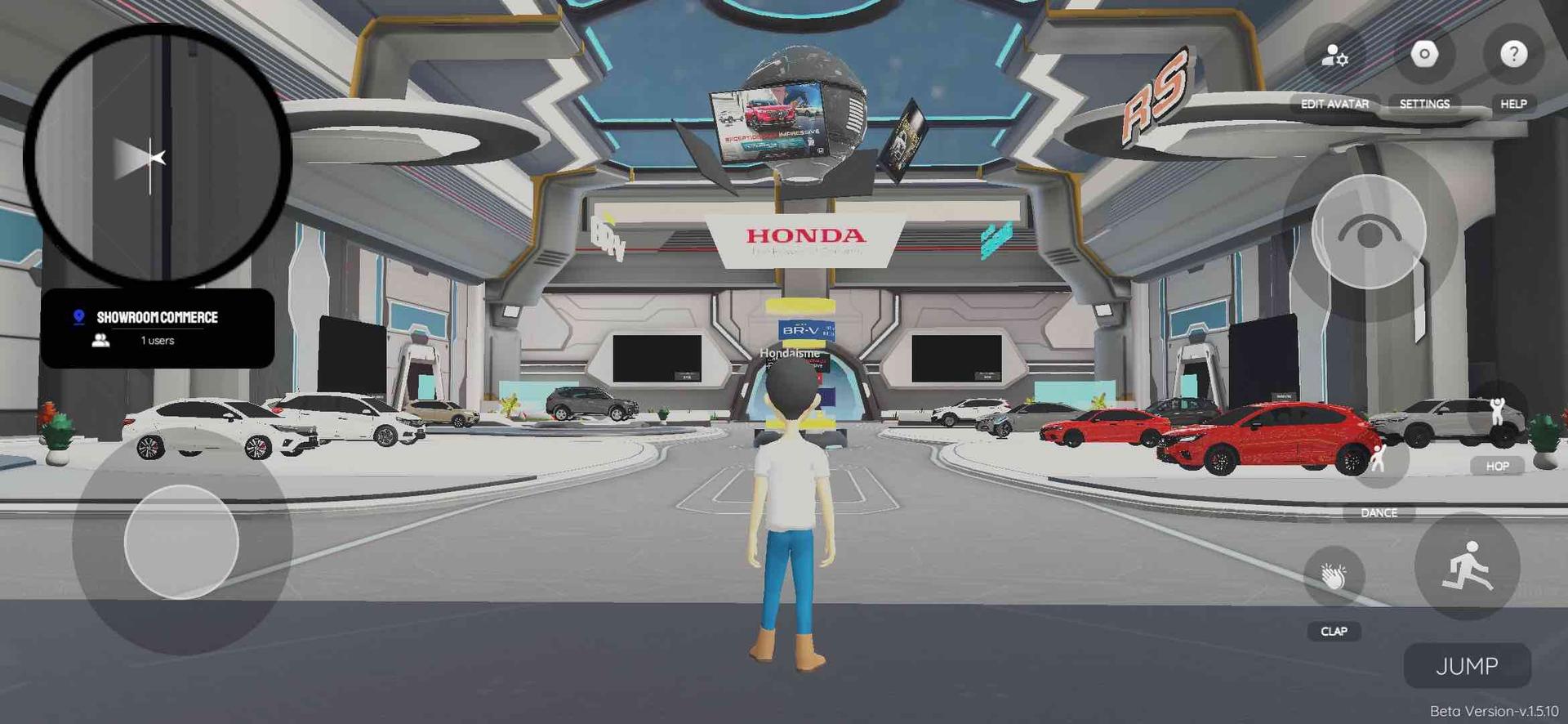 Ilustrasi showroom virtual, salah satu potensi solusi berbasis metaverse dari HPM untuk konsumen