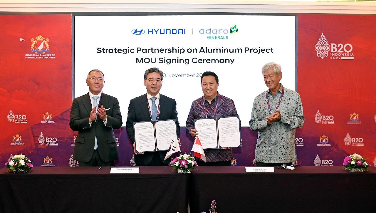 Permintaan Meningkat, Hyundai Gandeng Adaro Amankan Stok Aluminium