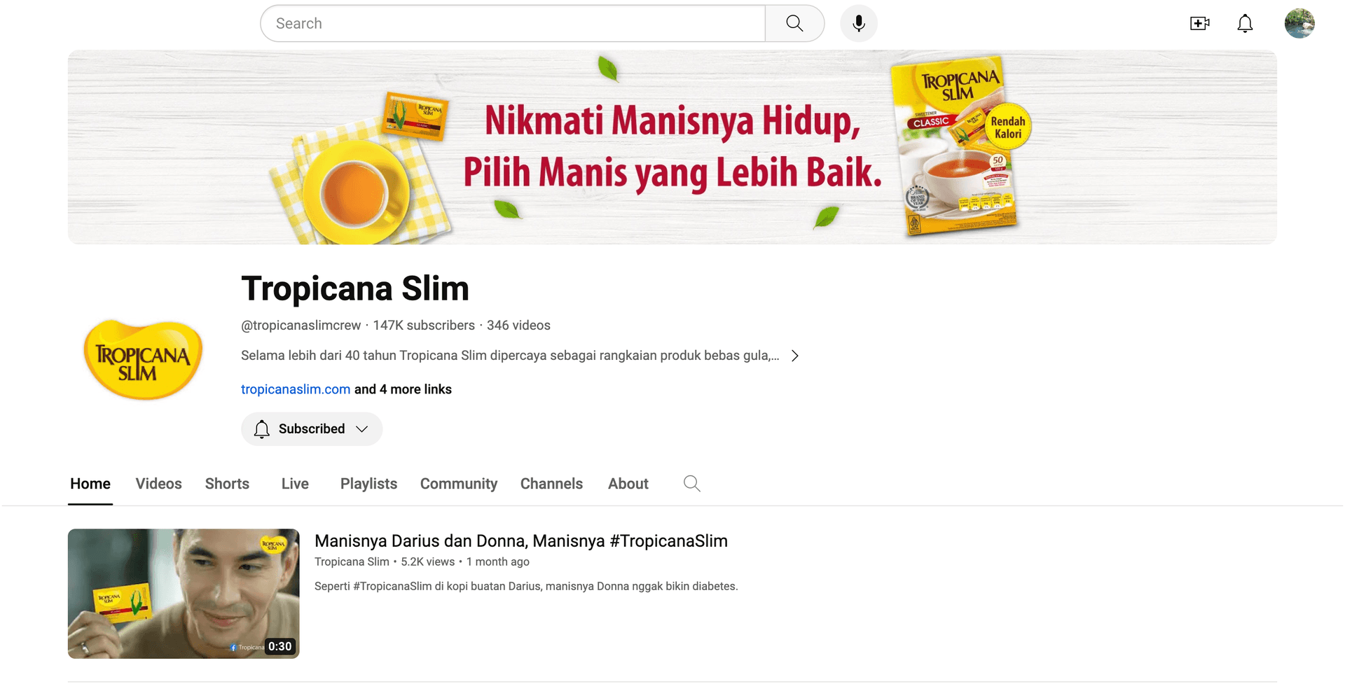 Webseries Tropicana Slim