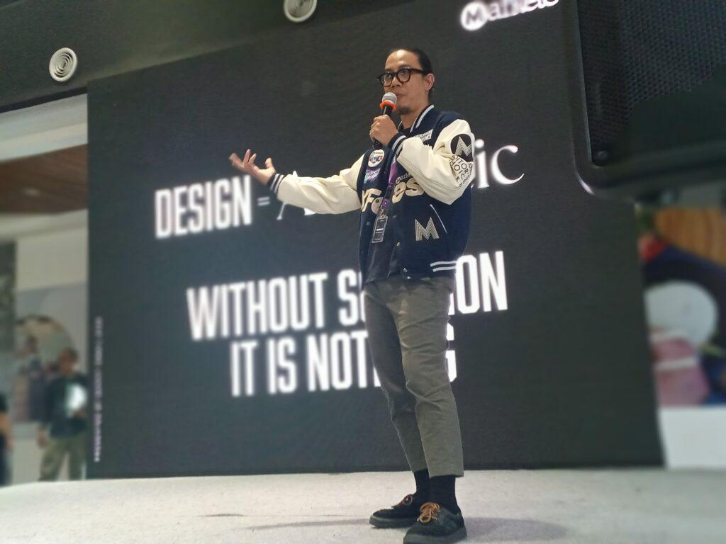 Head of Design Marketeers Sanny Ismail menjadi pembicara dalam acara RC Sparks 2023